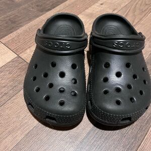 CROCS Kids Classic Black Clogs